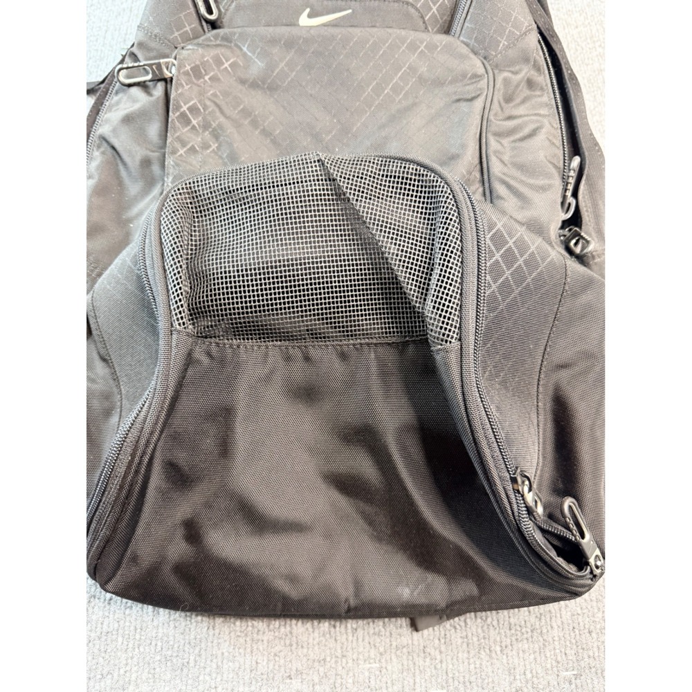 Nike Black Diamond Ripstop Backpack Laptop Travel School Bag Y2K 90s - Picture 5 of 9